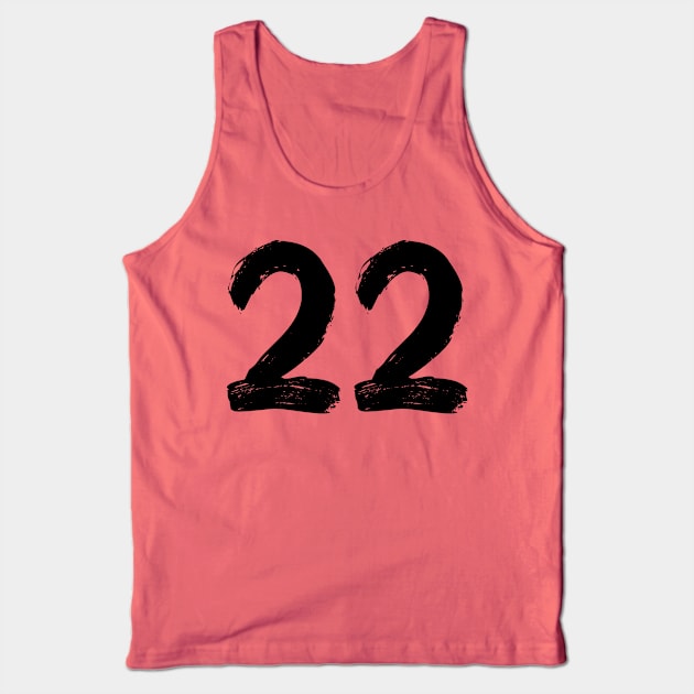 Number 22 Tank Top by Erena Samohai